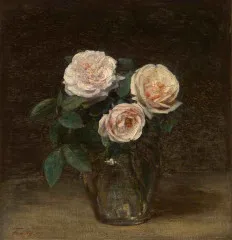 Still Life with Roses - Henri Fantin-Latour