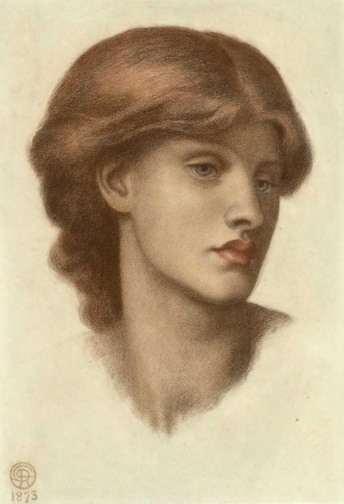 Study of Alexa Wilding (1873) - Dante Gabriel Rossetti