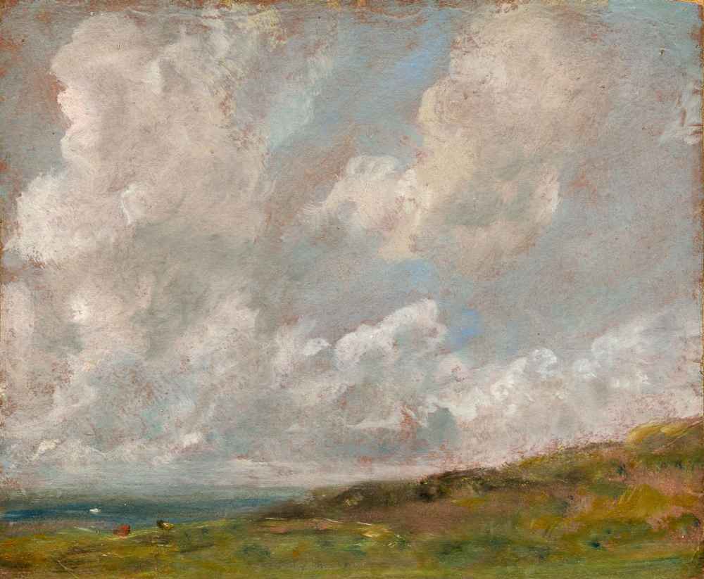 Study of Clouds over a Landscape - John Constable