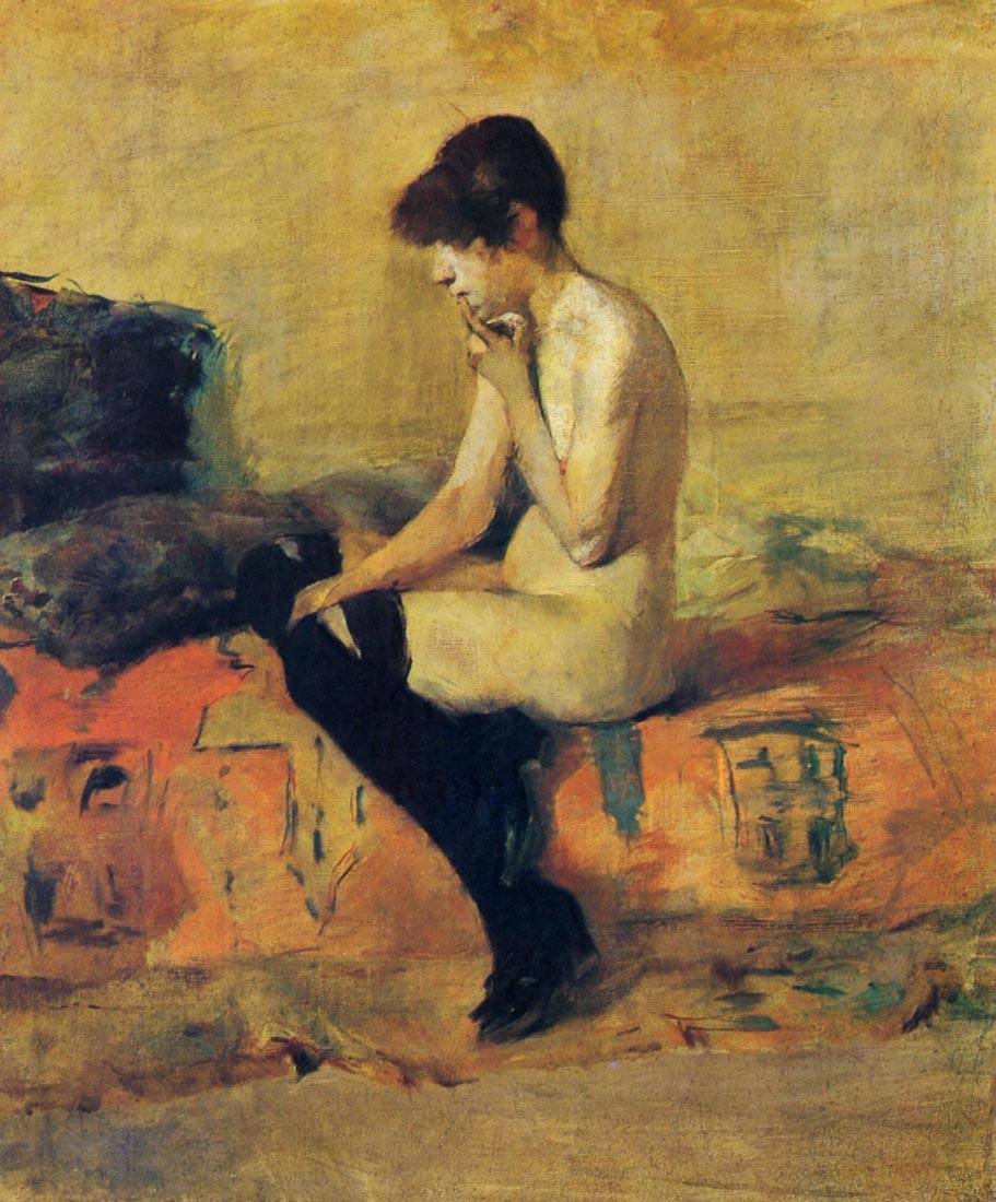 Study of a feminine nude - Toulouse-Lautrec
