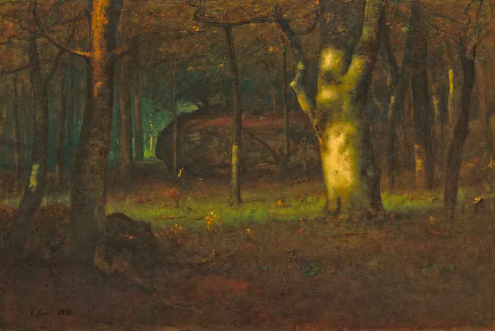 Sunset in the Woods - George Inness
