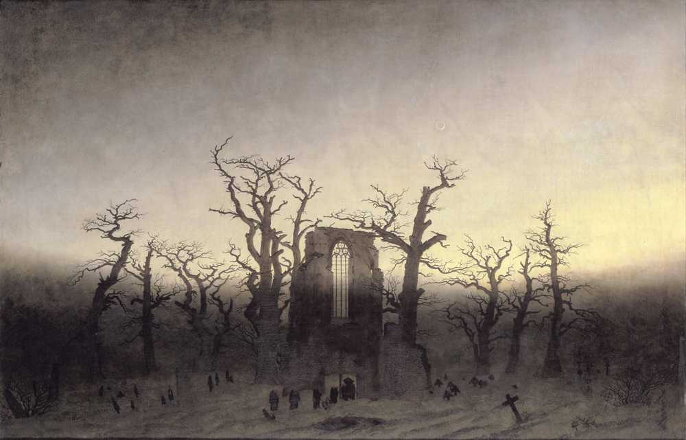 The Abbey in the Oakwood (between 1809 and 1810) - Caspar David Friedrich