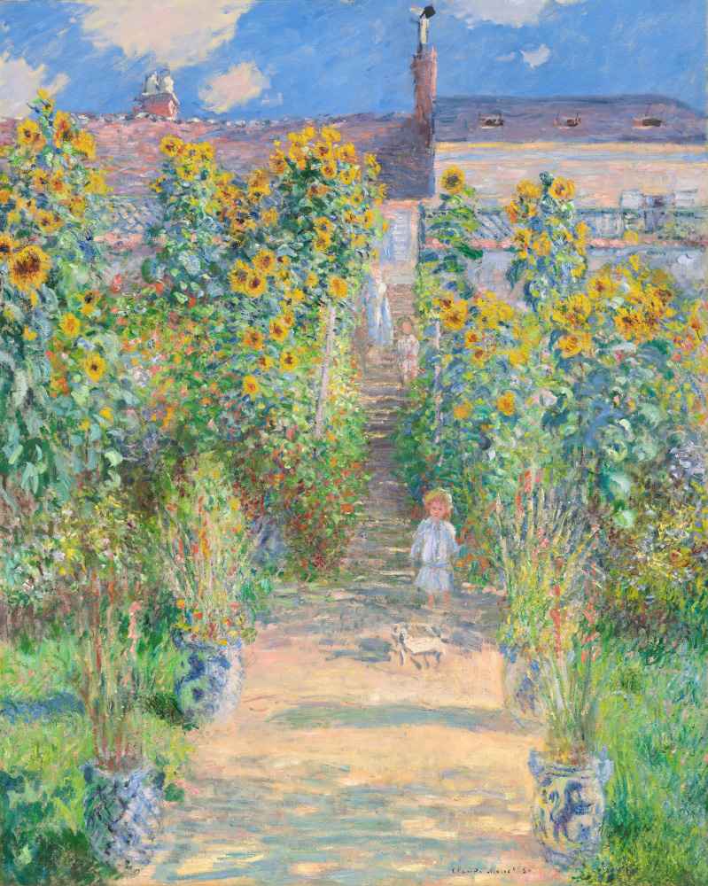 The Artists Garden at Vétheuil - Claude Monet