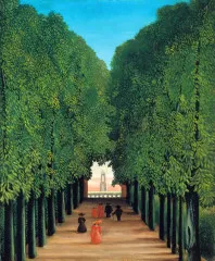 The Avenue in Saint-Cloud Park - Henri Rousseau
