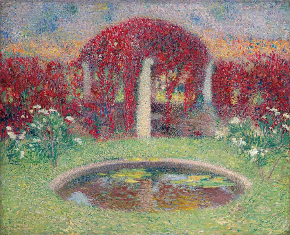 The Basin and the arbor (1910) - Henri-Jean Guillaume Martin