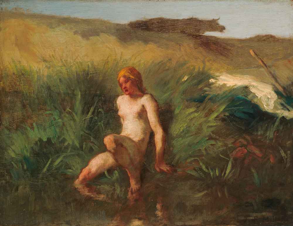 The Bather - Jean Francois Millet
