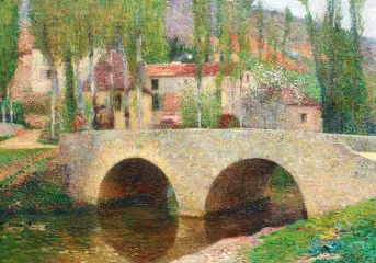 The Bridge at Labastide-du-Vert - Henri-Jean Guillaume Martin