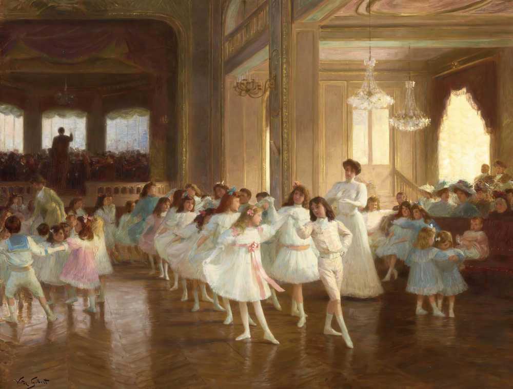 The Children’s Dance Recital At The Casino De Dieppe - Victor Gabriel Gilbert