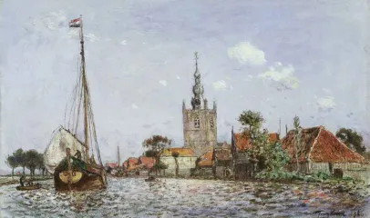 The Church of Overschie - Johan Barthold Jongkind