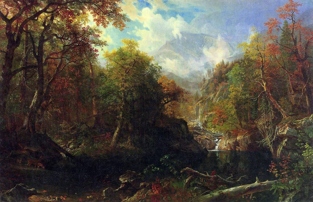 The Emerald pond - Bierstadt