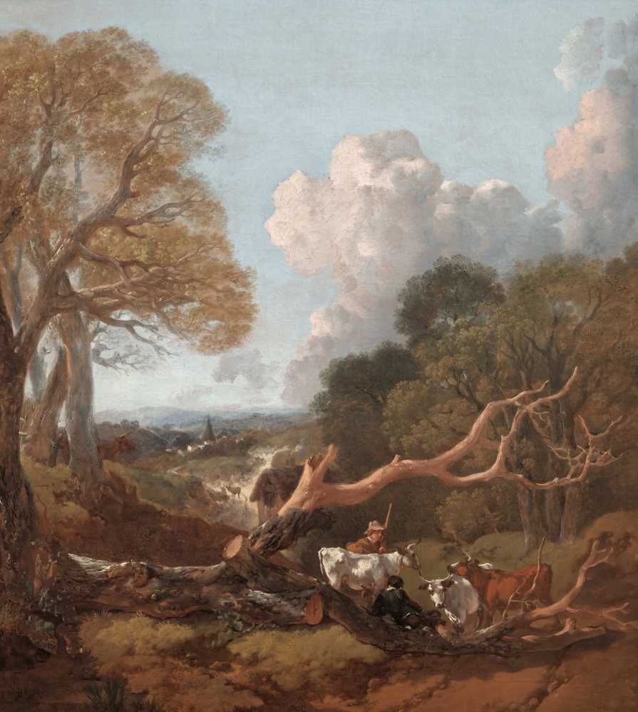 The Fallen Tree (between 1750 and 1753) - Thomas Gainsborough