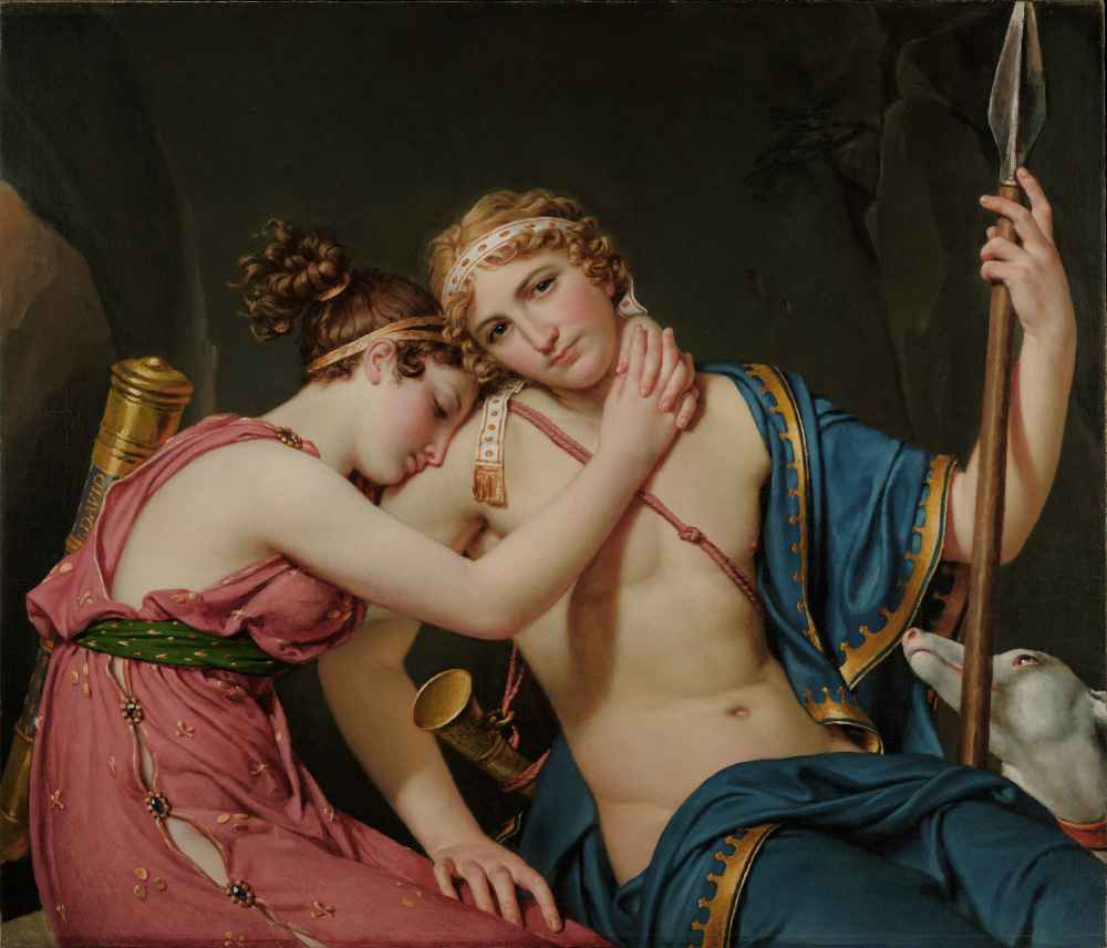 The Farewell of Telemachus and Eucharis - Jacques-Louis David