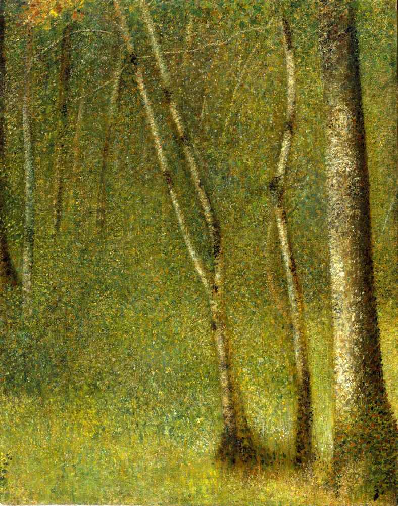 The Forest at Pontaubert - Georges Seurat