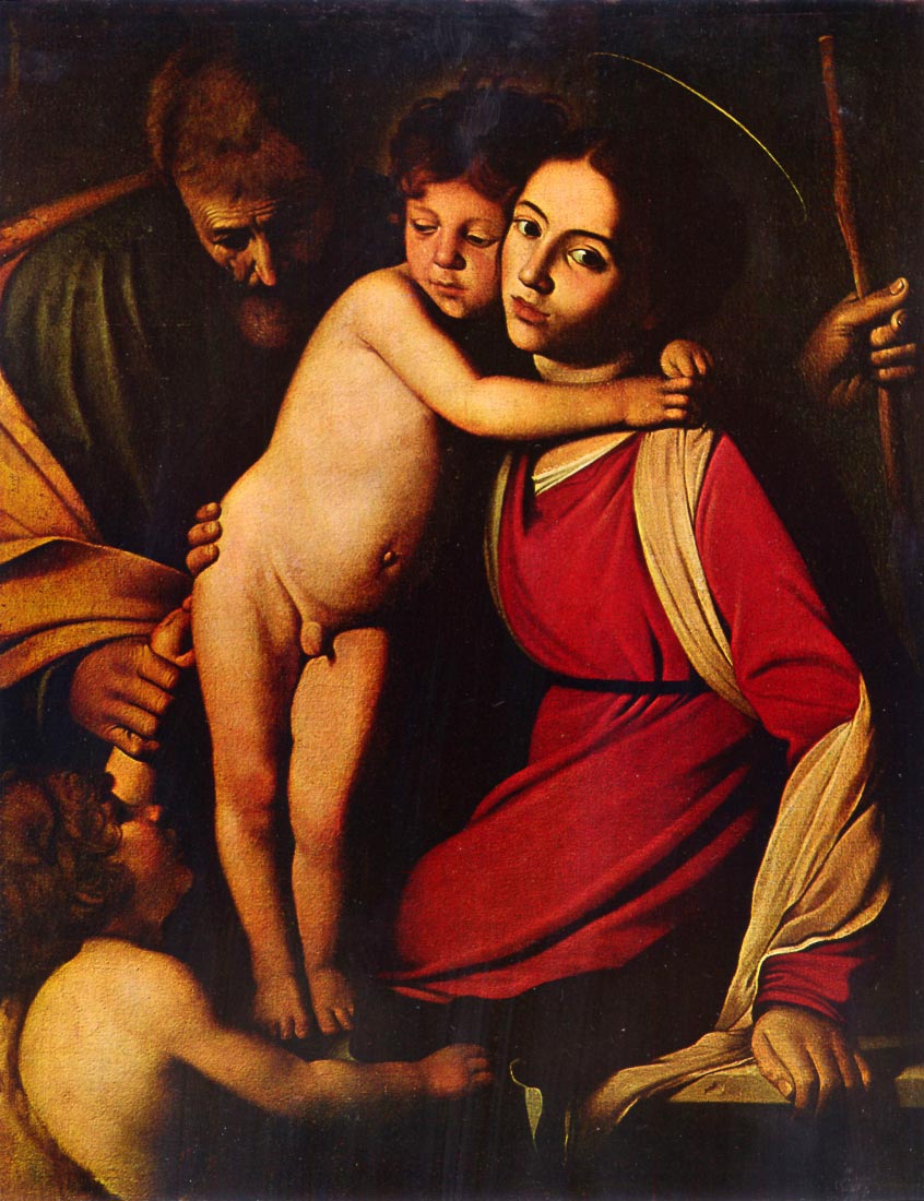 The Holy Family with John the Baptist - Caravaggio