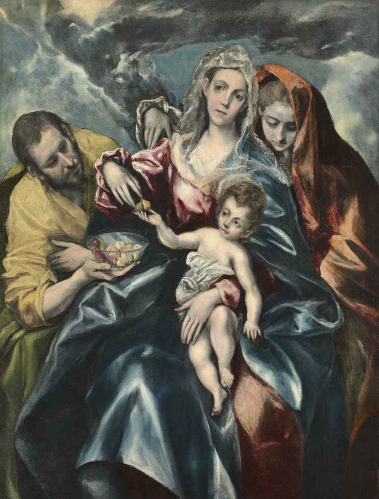 The Holy Family with Mary Magdalen - El Greco