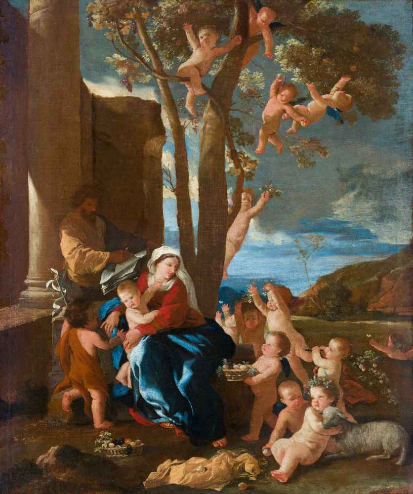 The Holy Family with Saint John the Baptist - Nicolas Poussin