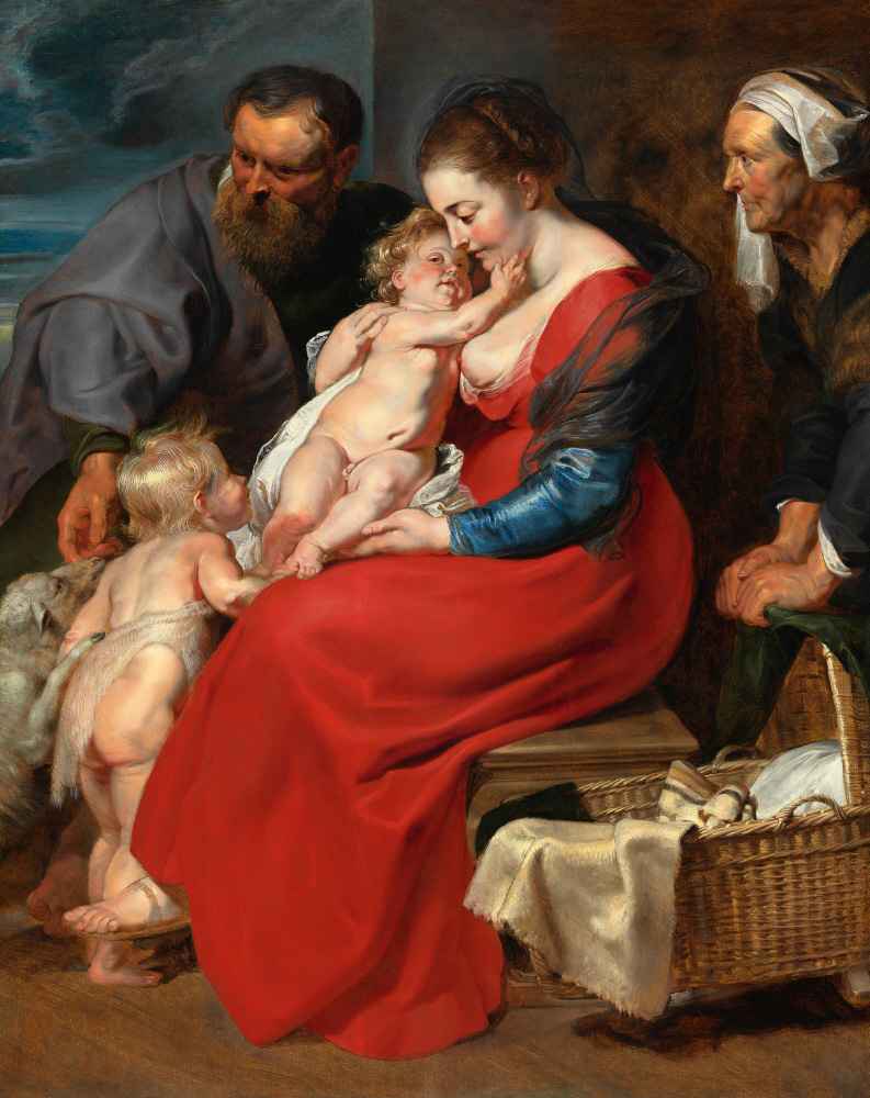 The Holy Family with Saints Elizabeth and John the Baptist - Peter Pau