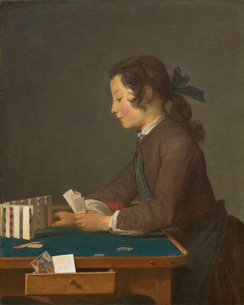 The House of Cards - Jean Baptiste Simeon Chardin 