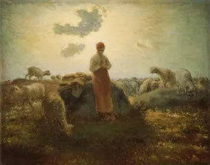 The Keeper of the Herd - Jean Francois Millet