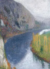 The Lot at the foot of the cliffs of St-Cirq-Lapopie - Guillaume Martin