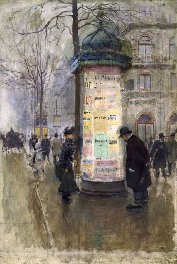 The Morris Column (1885) - Jean Beraud