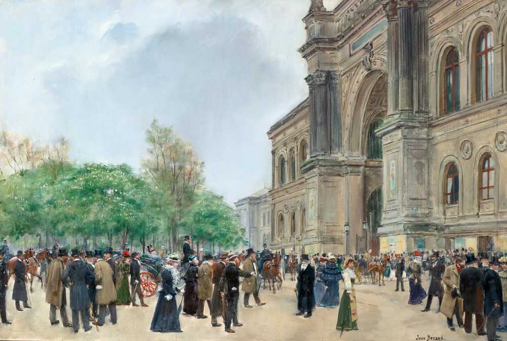 The Opening Day Of The Salon - Jean Beraud