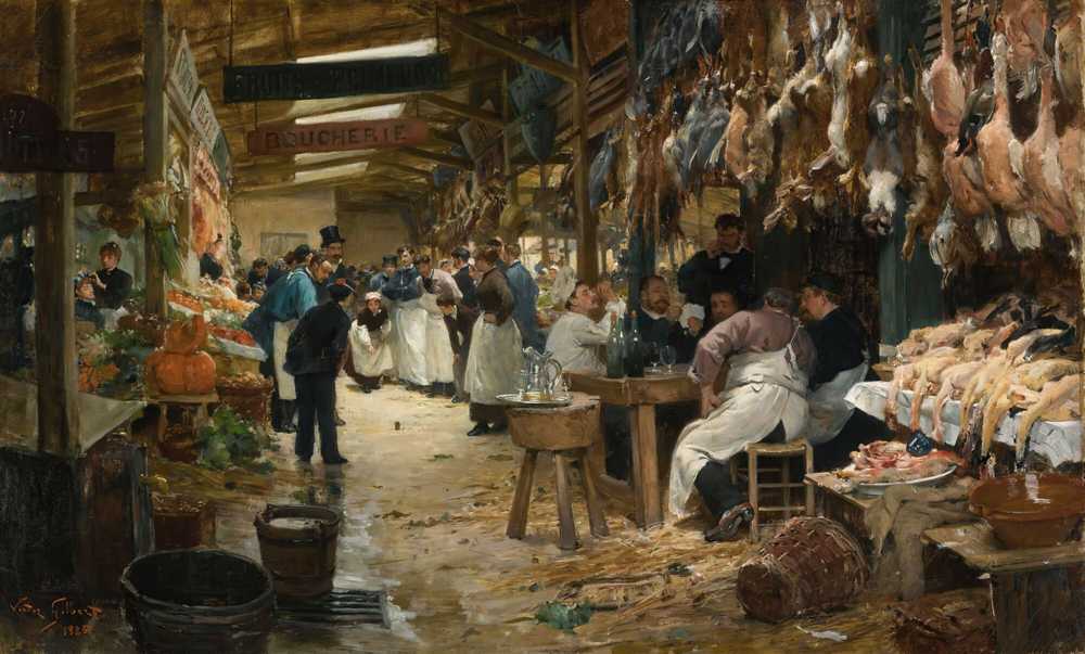 The Paris Market (1885) - Victor Gabriel Gilbert
