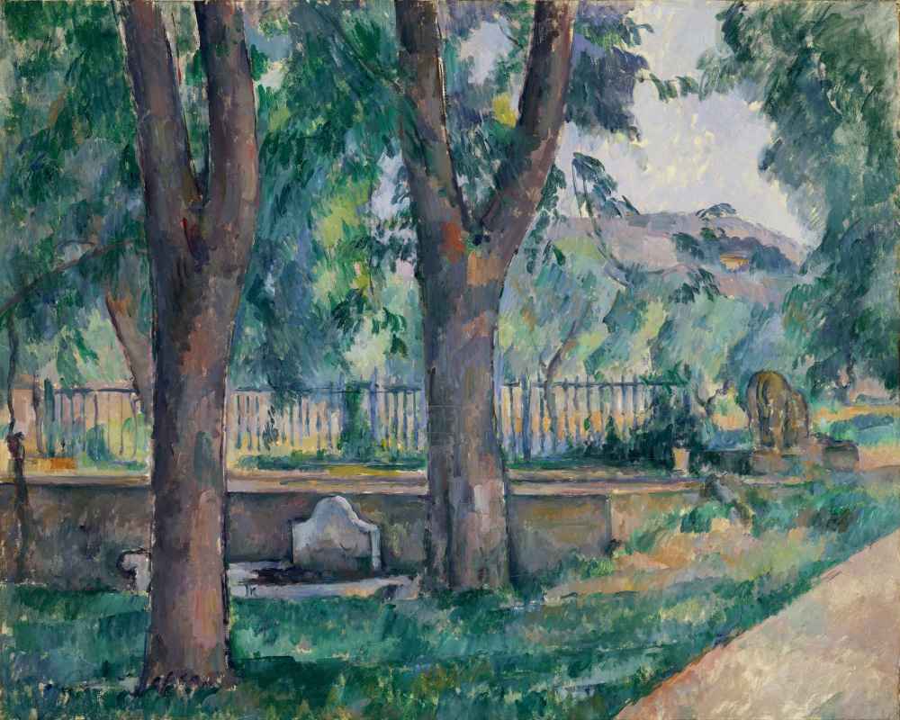 The Pool at Jas de Bouffan - Paul Cezanne