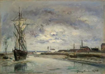 The Port of Honfleur - Johan Barthold Jongkind