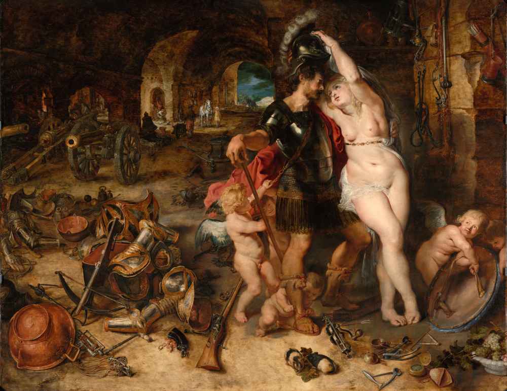 The Return from War - Mars Disarmed by Venus - Peter Paul Rubens