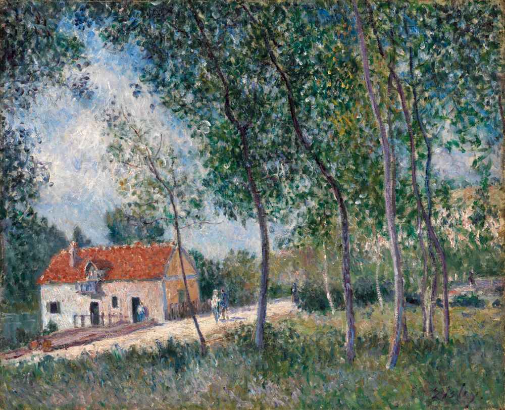 The Road from Moret to Saint-Mammès - Alfred Sisley