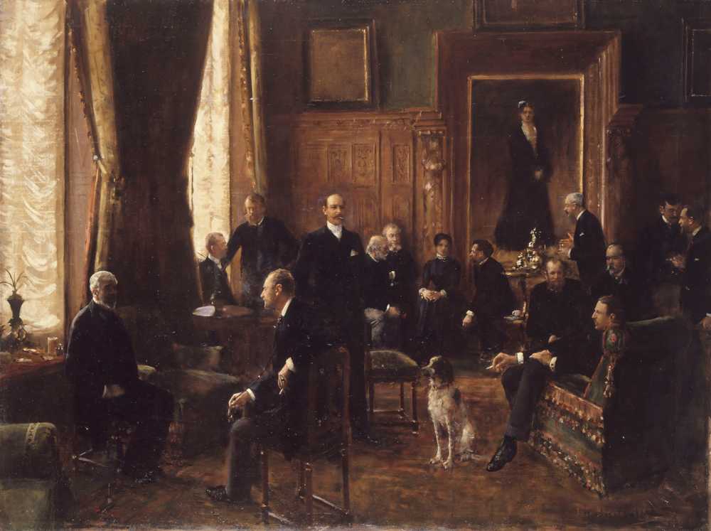 The Salon of Countess Potocka (1887) - Jean Beraud