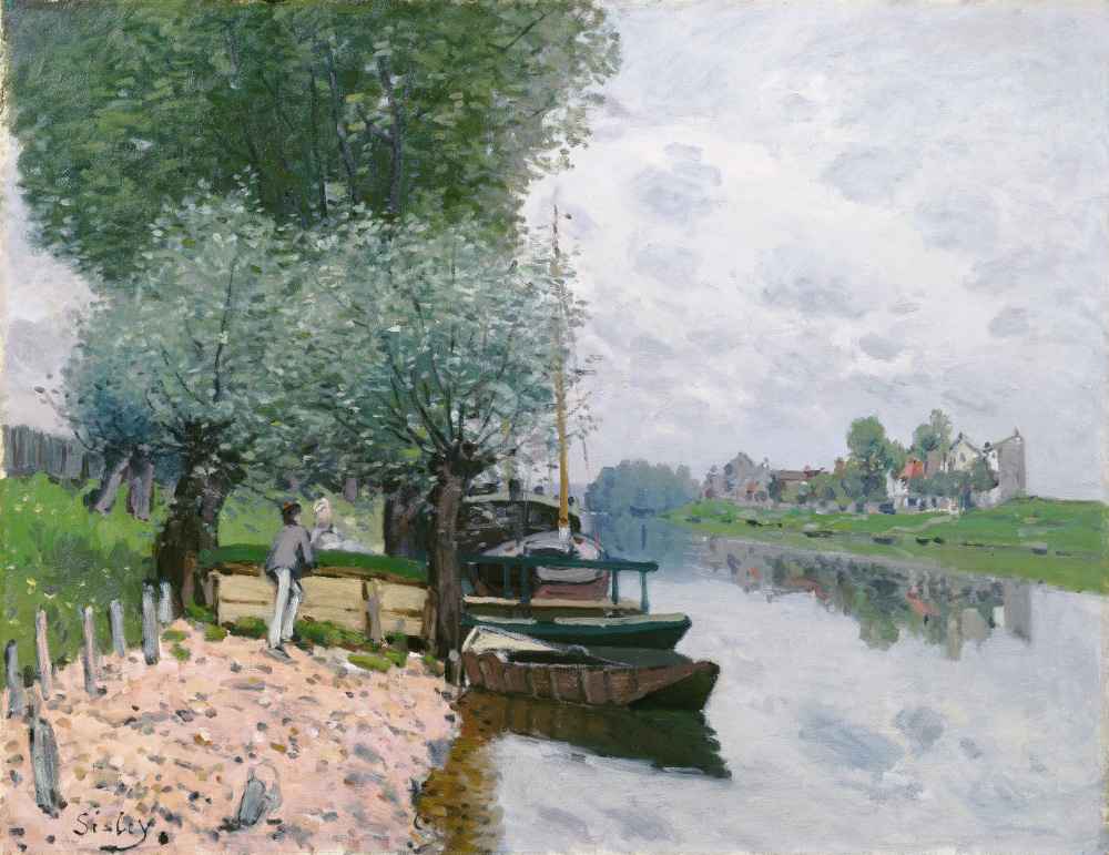 The Seine at Bougival - Alfred Sisley