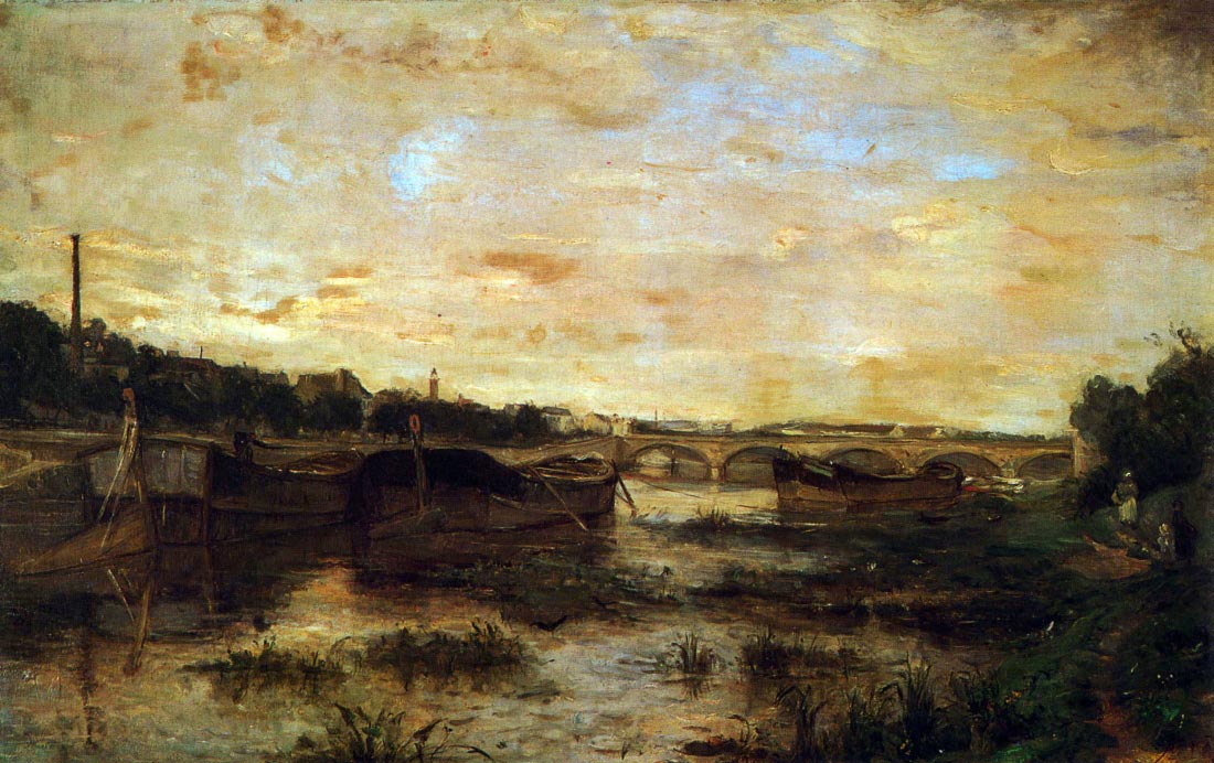The Seine beneath the Pont d lena - Morisot