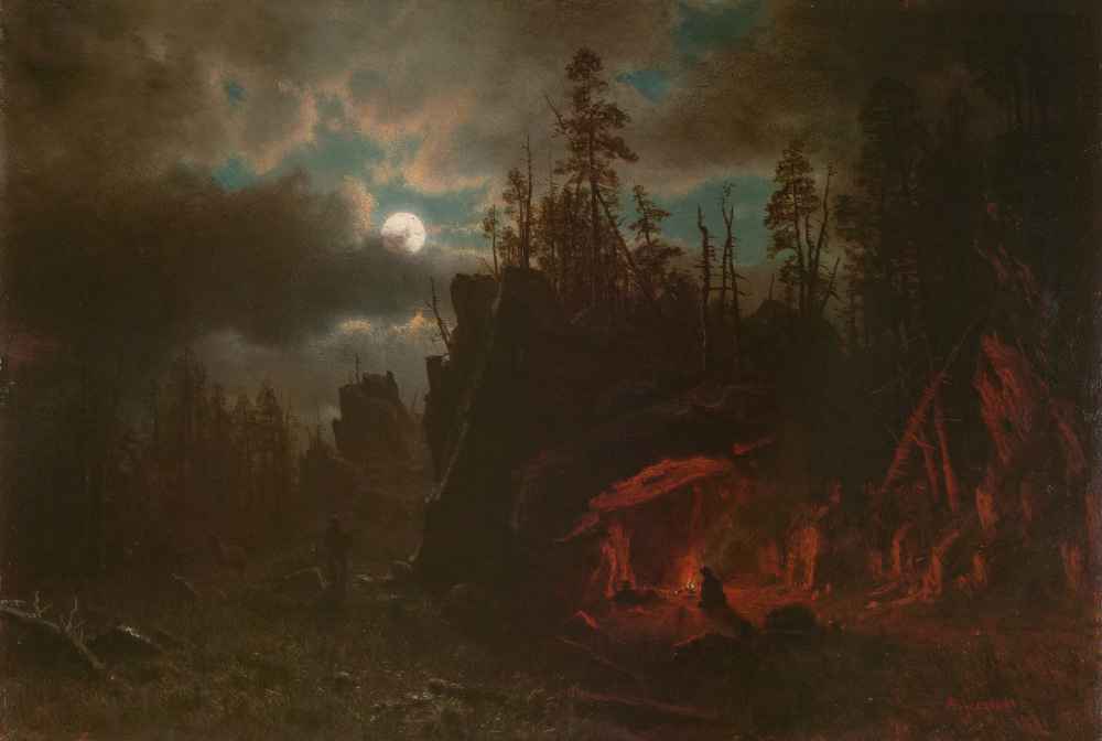 The Trappers’ Camp - Albert Bierstadt