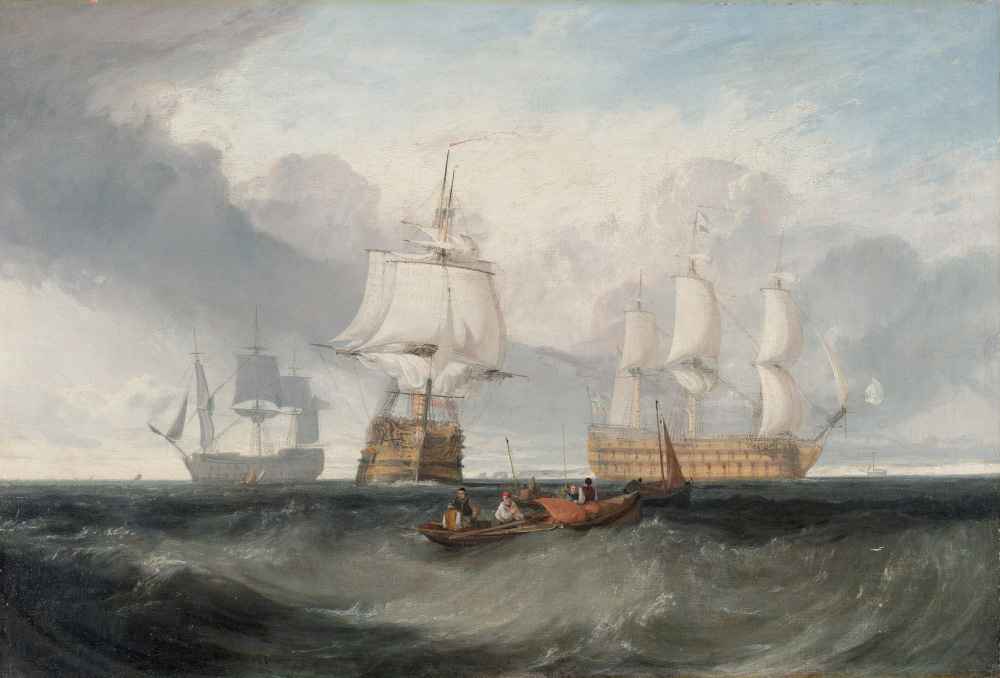 The Victory returning from Trafalgar - Joseph Mallord William Turner