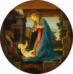 The Virgin Adoring the Child - Sandro Botticelli