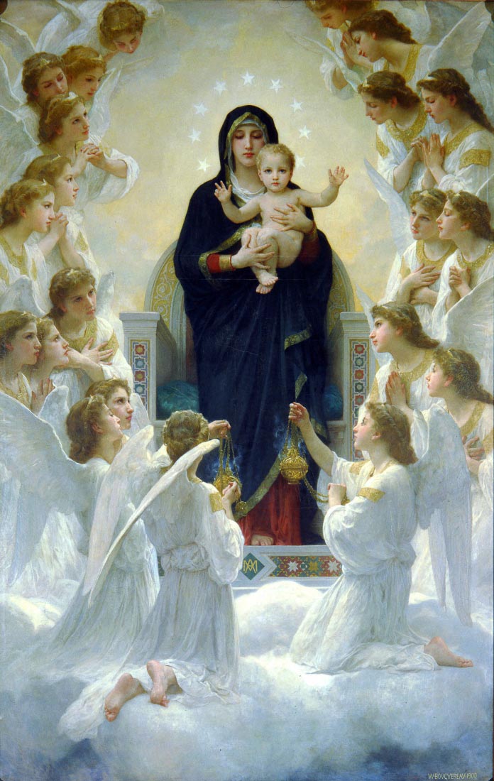 The Virgin With Angels - Bouguereau