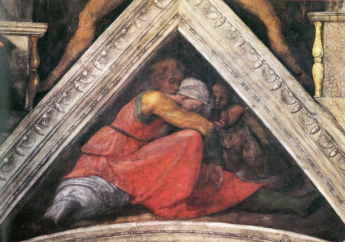 The ancestors of Christ - Family of King Asa - Michelangelo