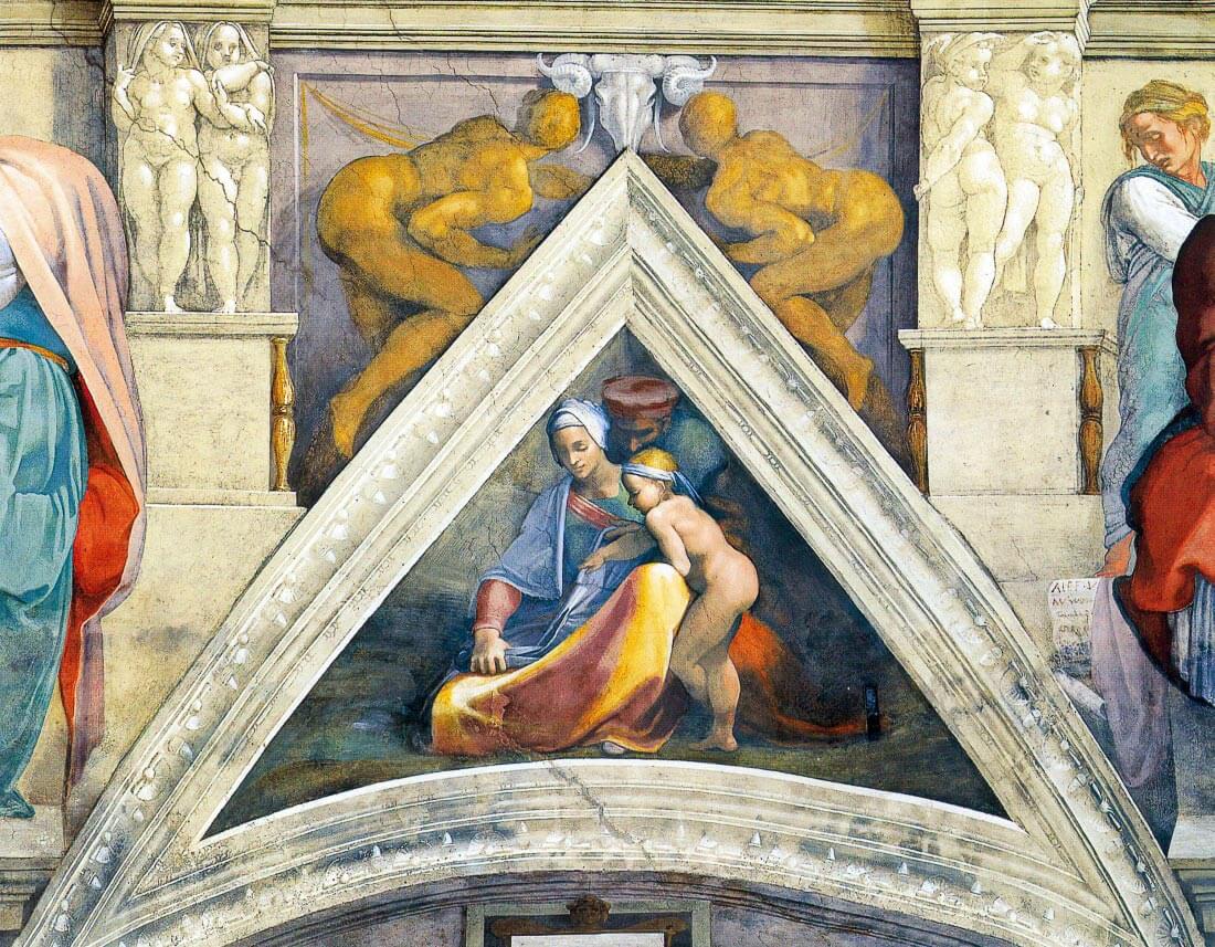 The ancestors of Christ - Salmon - Michelangelo