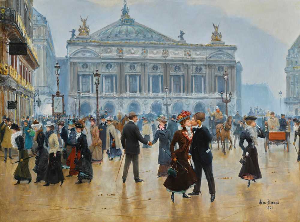 The arrival of the Midinettes (1901) - Jean Beraud