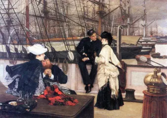 The captain and his girl - Tissot