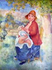 The child at the chest maternity - Renoir