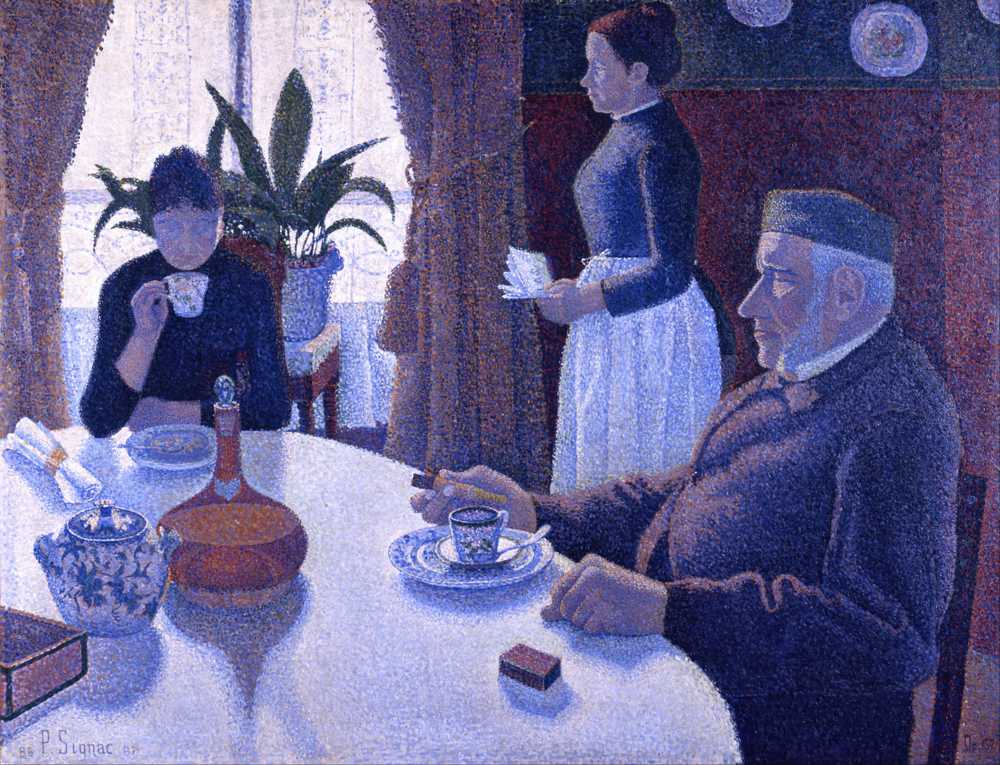 The dining room (1886 - 1887) - Paul Signac