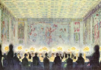 The dinner - Franz von Stuck