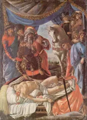 The discovery of the beheaded Holofernes - Botticelli