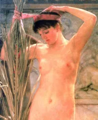 The model of a sculptor (Venus Esquilina) detail - Alma-Tadema