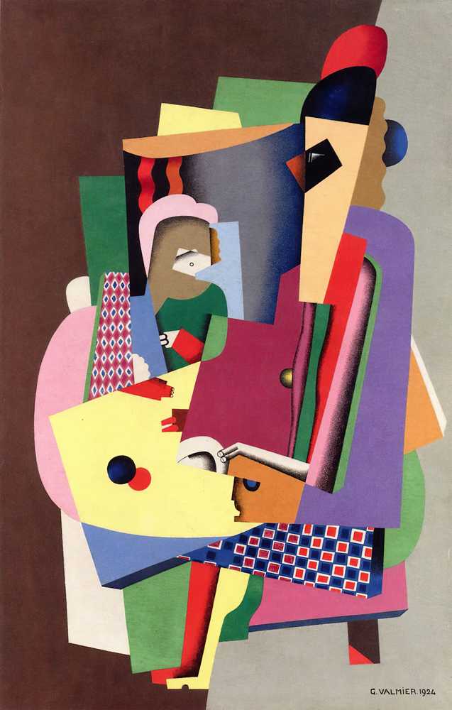 The piano lesson (1924) - Georges Valmier