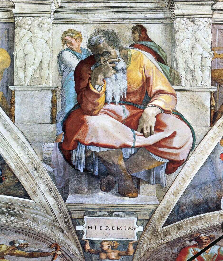 The prophet Jeremiah - Michelangelo