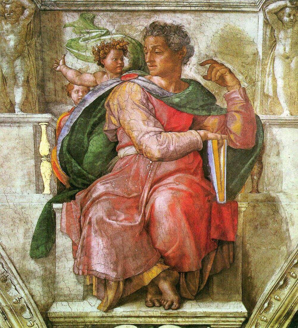 The prophet Josiah detail - Michelangelo